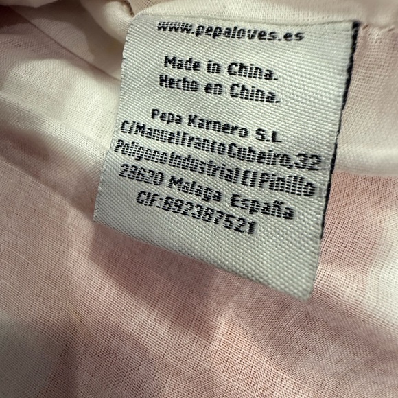 Pepaloves plaid linen blend mini skirt orange & white pockets SZ SM - Picture 7 of 11